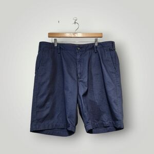 Nautica Deck Shorts Mens 38 Navy Blue Casual Twill Chino Flat Front‎ Relaxed Fit